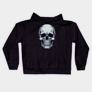 Silver Skull Kids Hoodie